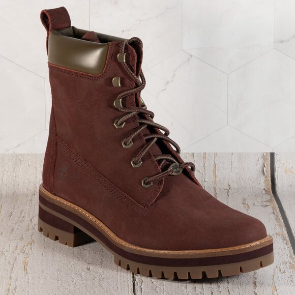 Timberland Courmayeur Valley 6" Boot Color Burgundy Size 11 B (M) - Picture 7 of 16